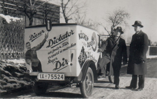 DICTATOR Auto mit Türdampfer Werbung -1932