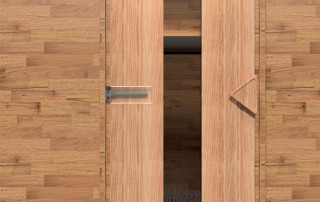 Muelle de puertas Adjunkt E16 en puerta de sauna